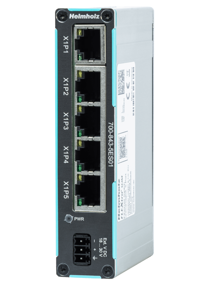 FLEXtra SLIM Ethernet-Switch, unmanaged 5x RJ45 1 Gbit » Helmholz ...