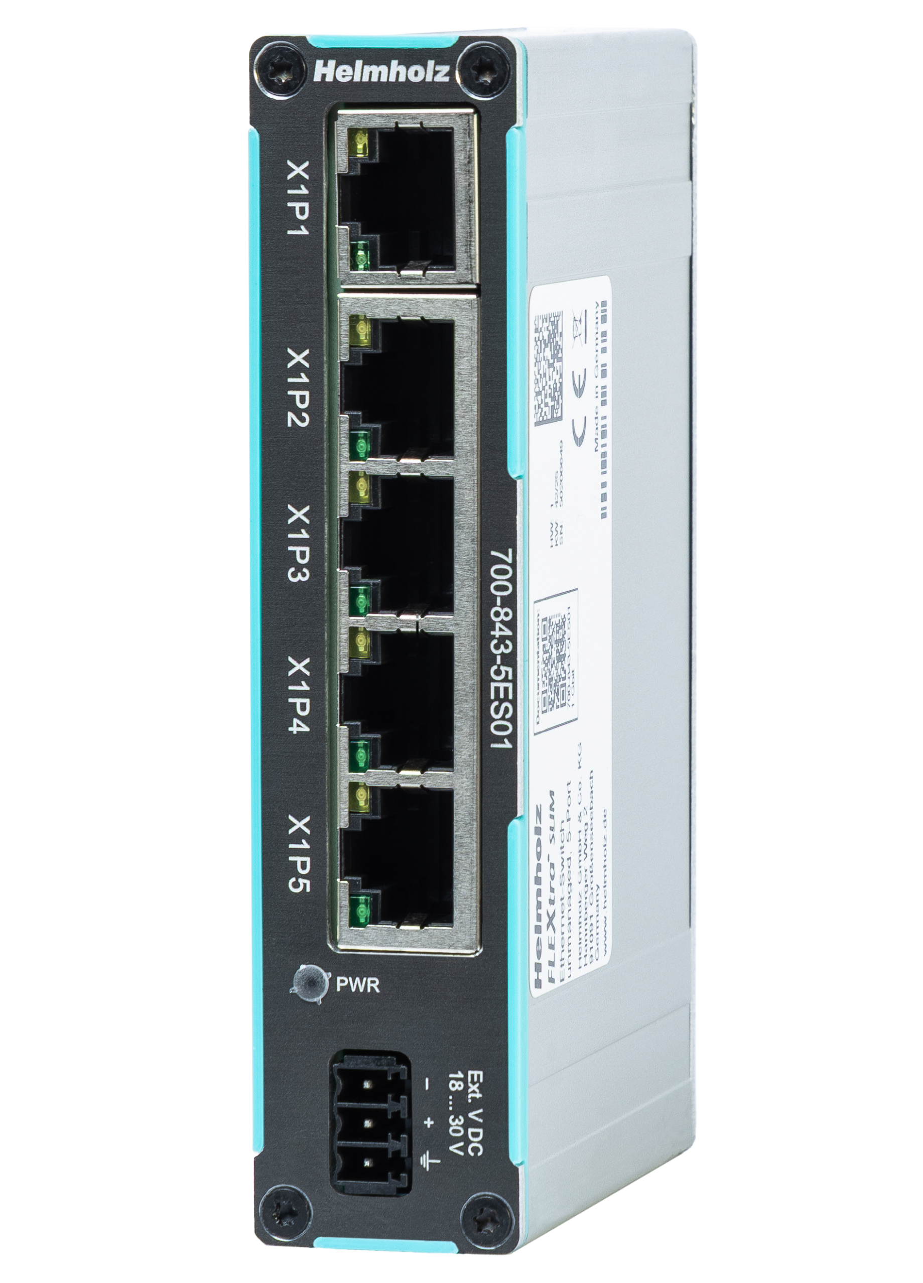 FLEXtra SLIM Ethernet-Switch, unmanaged 5x RJ45 1 Gbit - Image 2