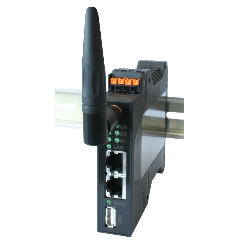 2 switch network port rail WLAN Industrial din Helmholz Router » for mounting