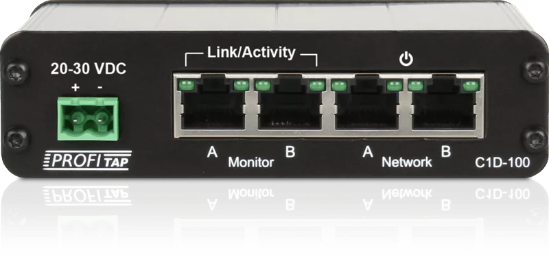 Industrial Fast Ethernet Copper TAP with DIN Rail Mount