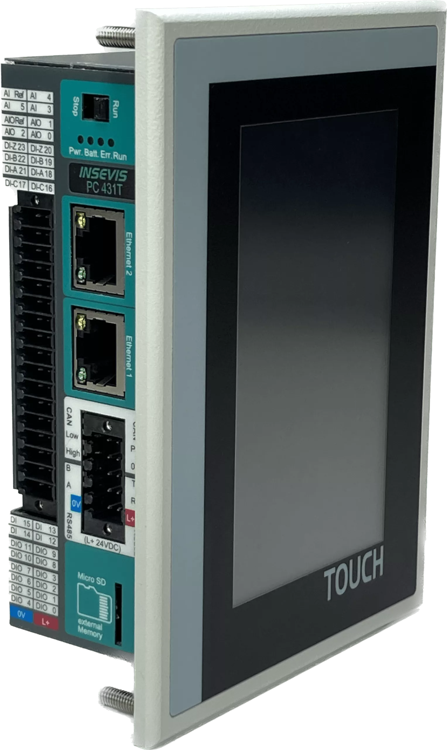 4,3" - S7-Panel-PLC - flat / with integrated IOs