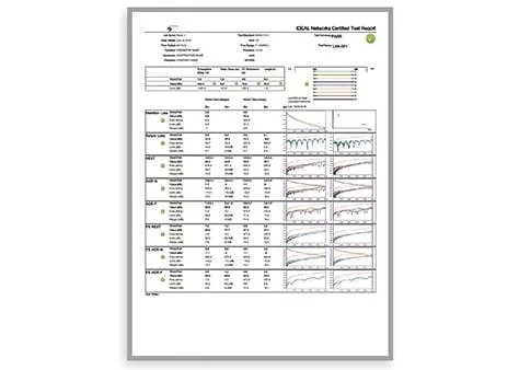 Cable tester report
